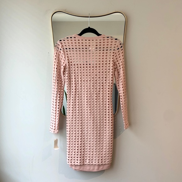 NEW T by Alexander Wang Circular Hole Mini Dress - Picture 4 of 8